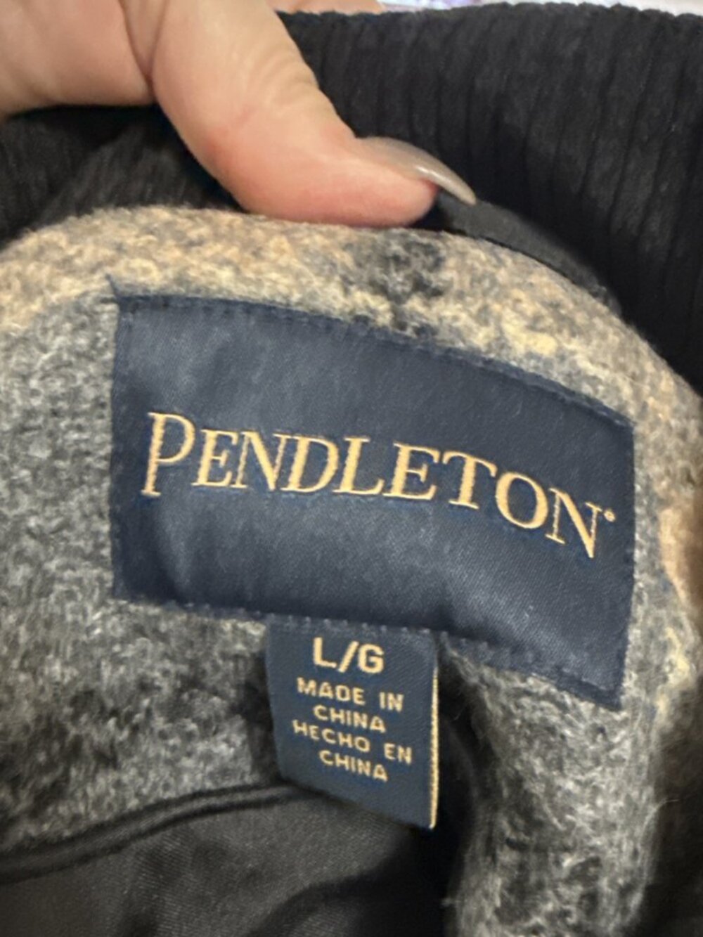 Pendleton Women's Wool Blend Barn Coat, Tan, Size Large New With Tags. - Picture 10 of 10